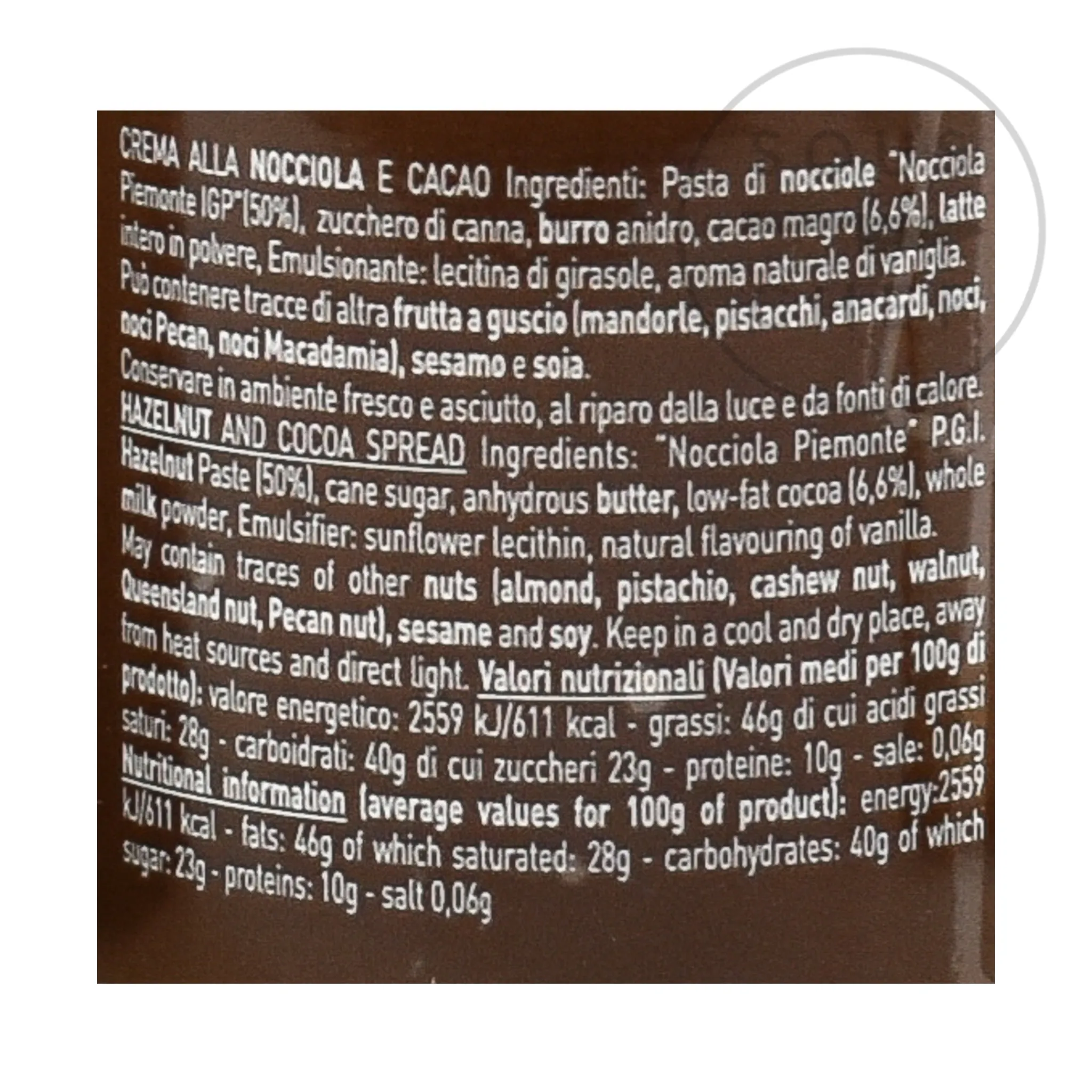 Online Piemonte Hazelnut Gianduja Spread, 200g Italian Ingredients|Jam, Honey & Spreads