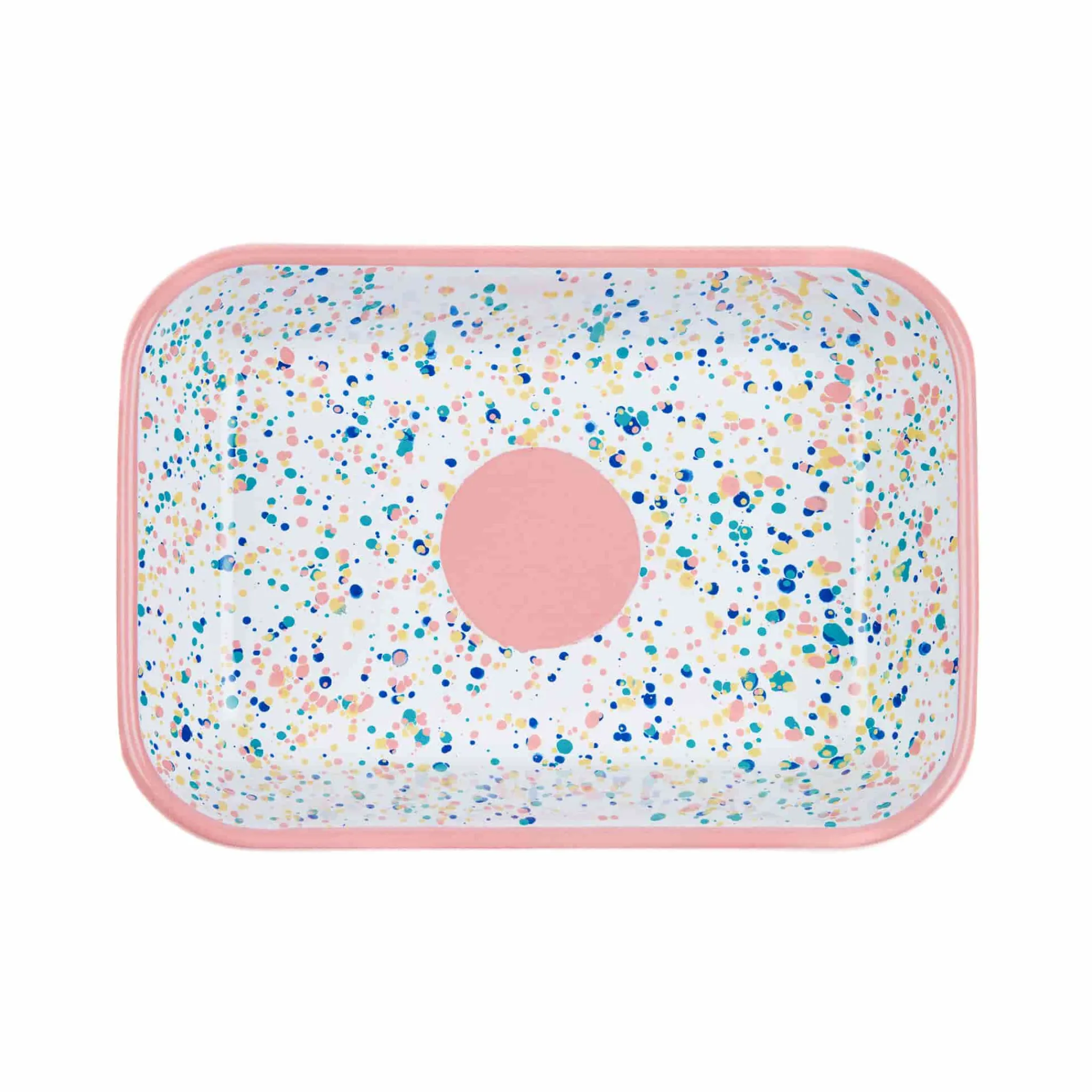 Best Pink Dot Enamel Roasting & Serving Dish Baking Supplies & Equipment