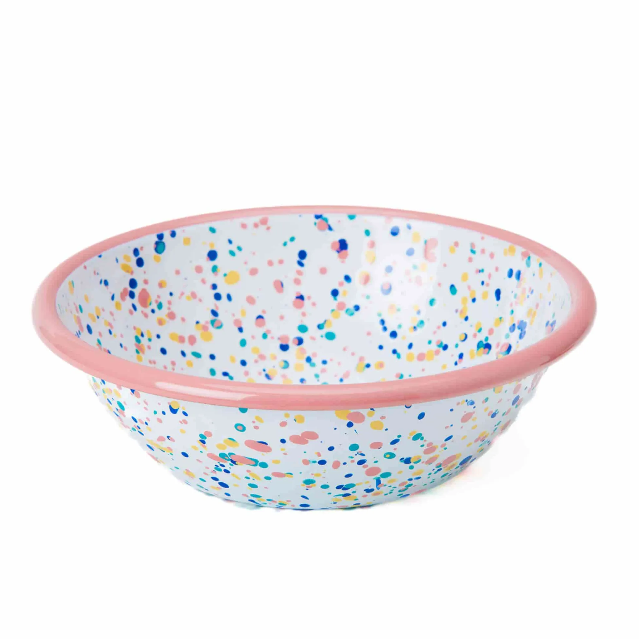 Outlet Pink Dot Enamel Salad Bowl Tableware Brands