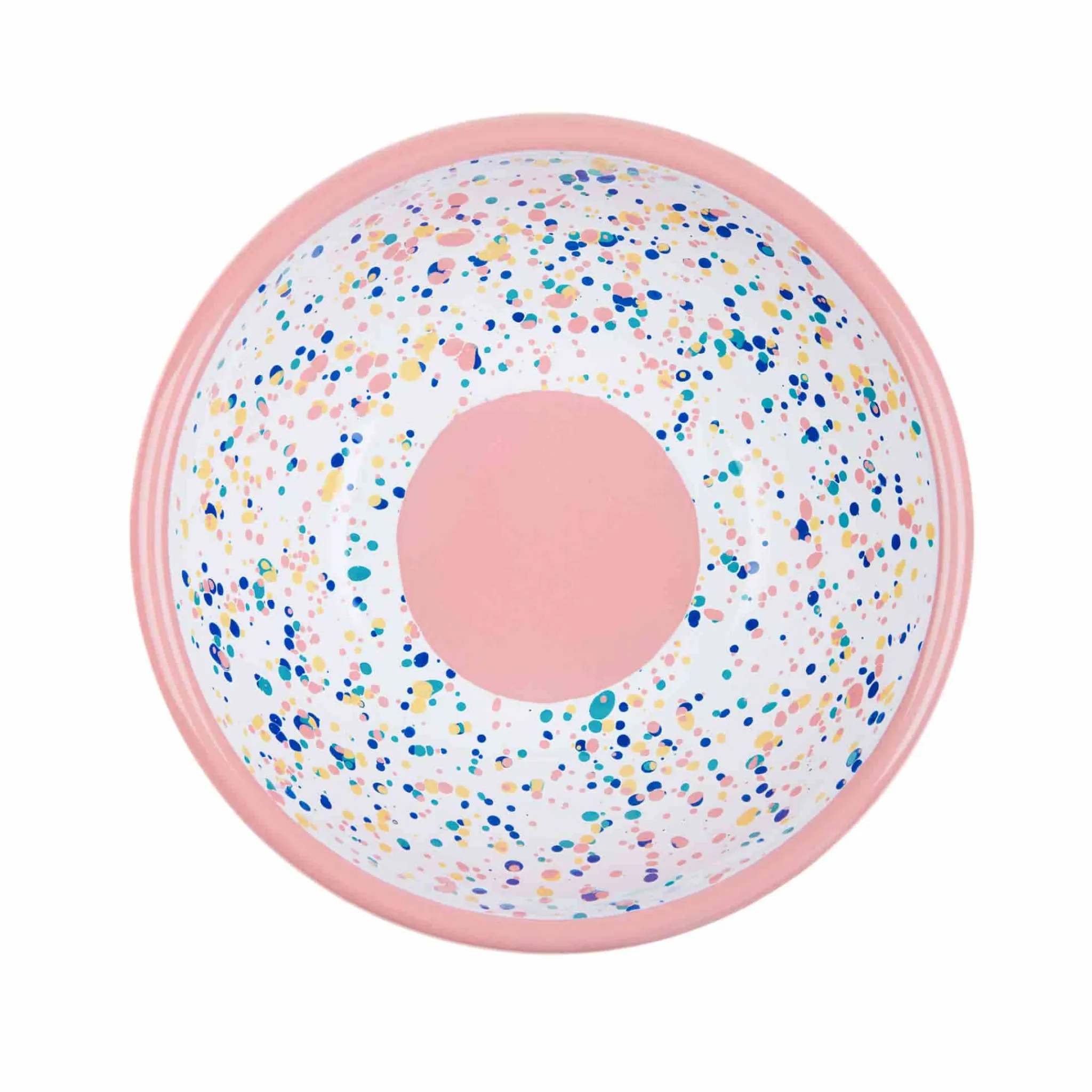 Outlet Pink Dot Enamel Salad Bowl Tableware Brands