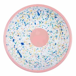 Outlet Pink Dot Enamel Salad Bowl Tableware Brands