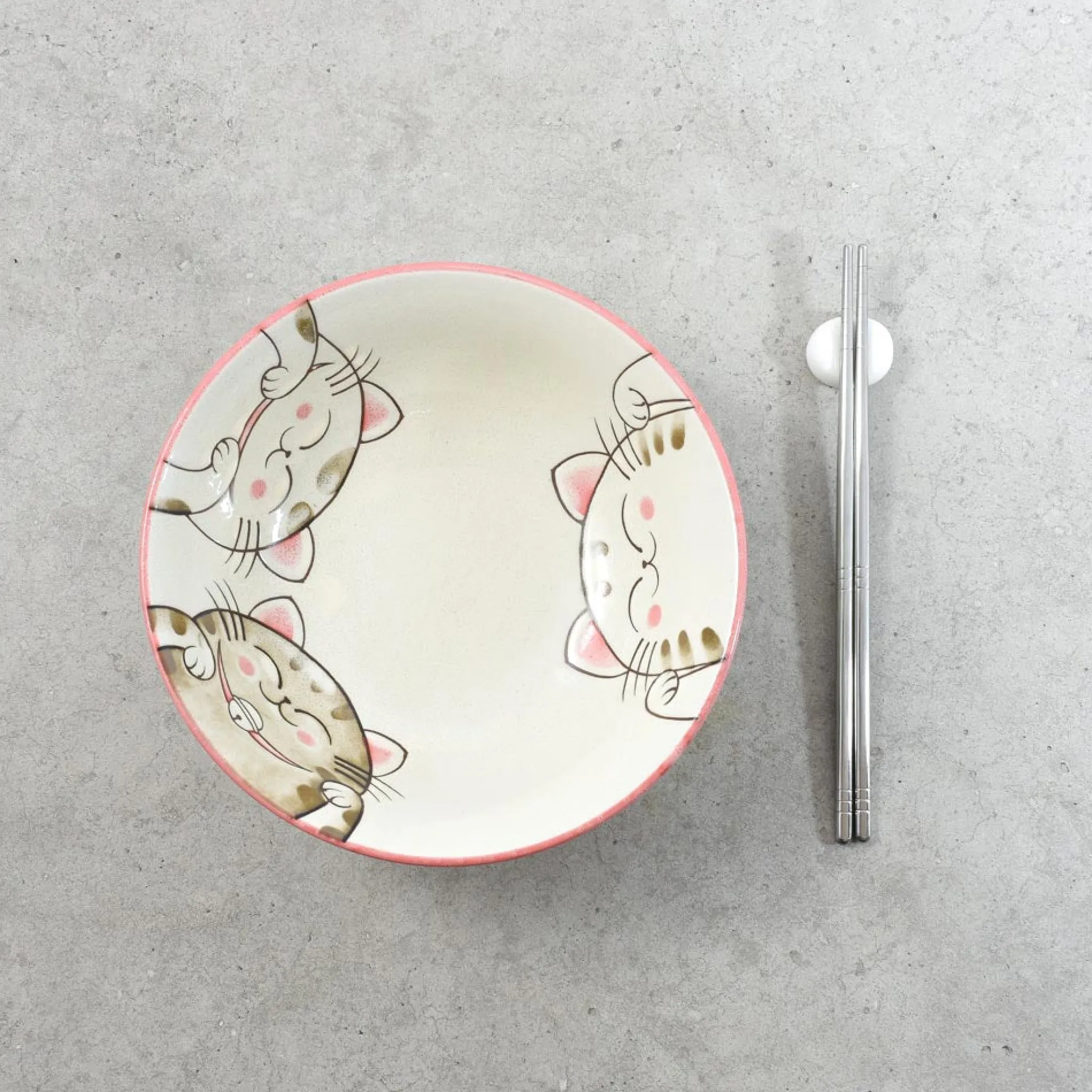 Online Pink Lucky Cat Japanese Ramen Bowl, 21cm Tableware Brands|Japanese Ingredients