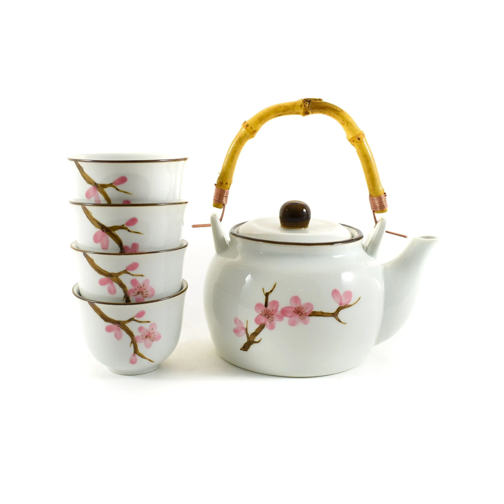 Best Pink Sakura Tea Set, 800ml Japanese Ingredients|Japanese Tableware