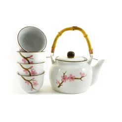 Best Pink Sakura Tea Set, 800ml Japanese Ingredients|Japanese Tableware