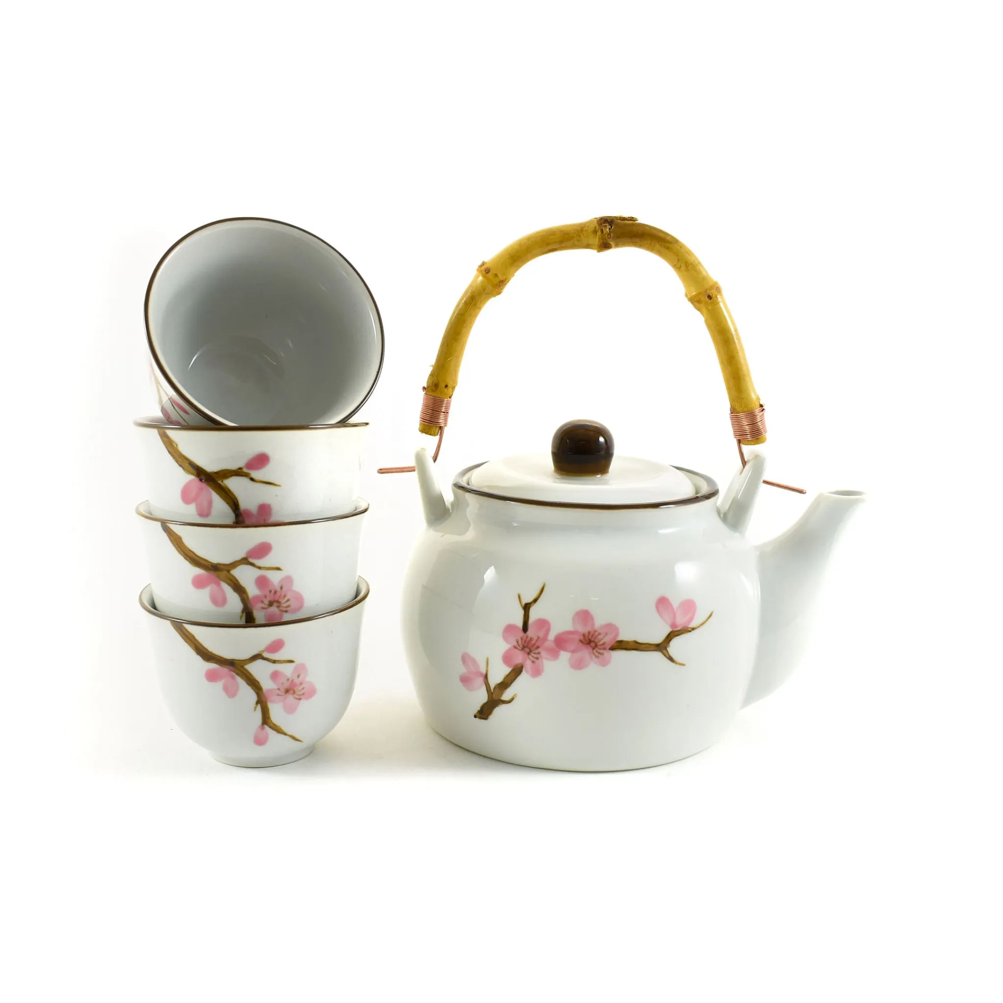 Best Pink Sakura Tea Set, 800ml Japanese Ingredients|Japanese Tableware