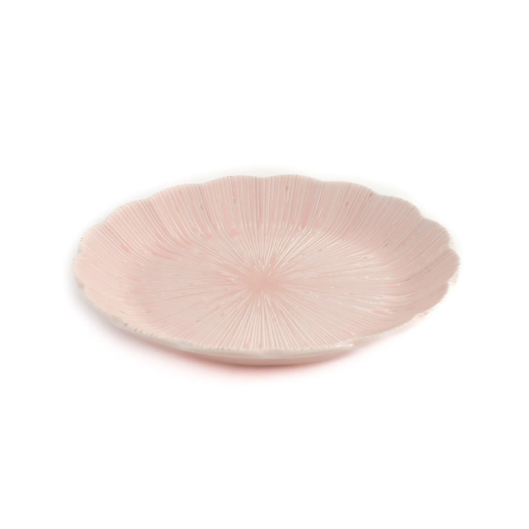 Hot Pink Scalloped Japanese Small Plate, 16cm Tableware Brands|Japanese Ingredients