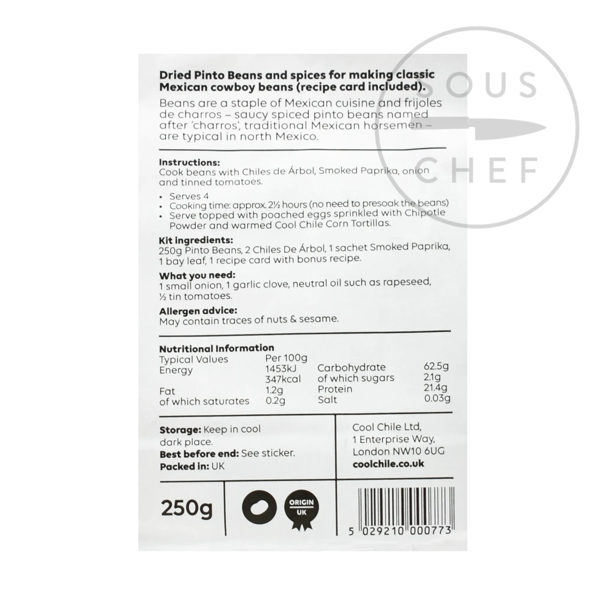 Discount Pinto Beans - wboy Bean Kit, 250g Ingredients Brands|Mexican Ingredients