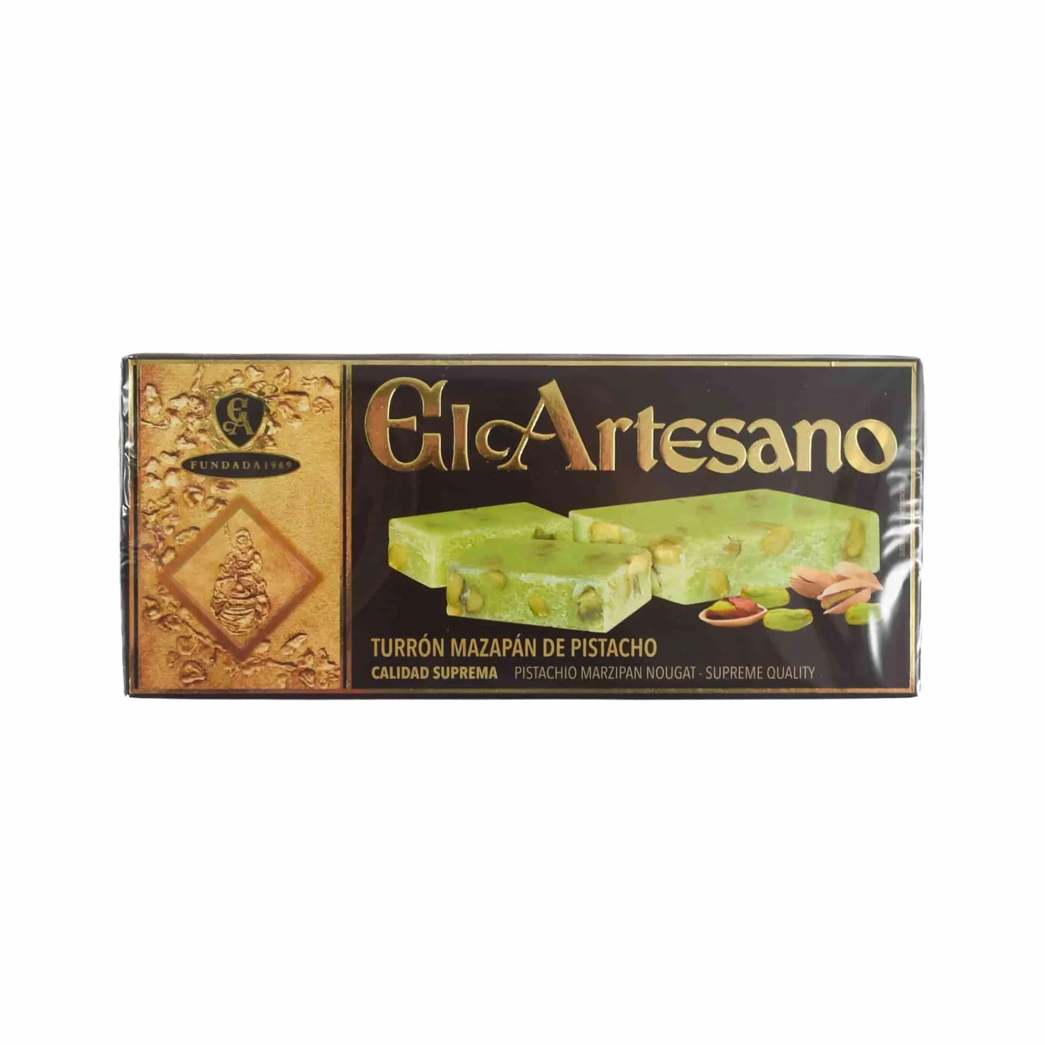 Online Pistachio & Marzipan Turron, 200g Ingredients Brands|Spanish Ingredients