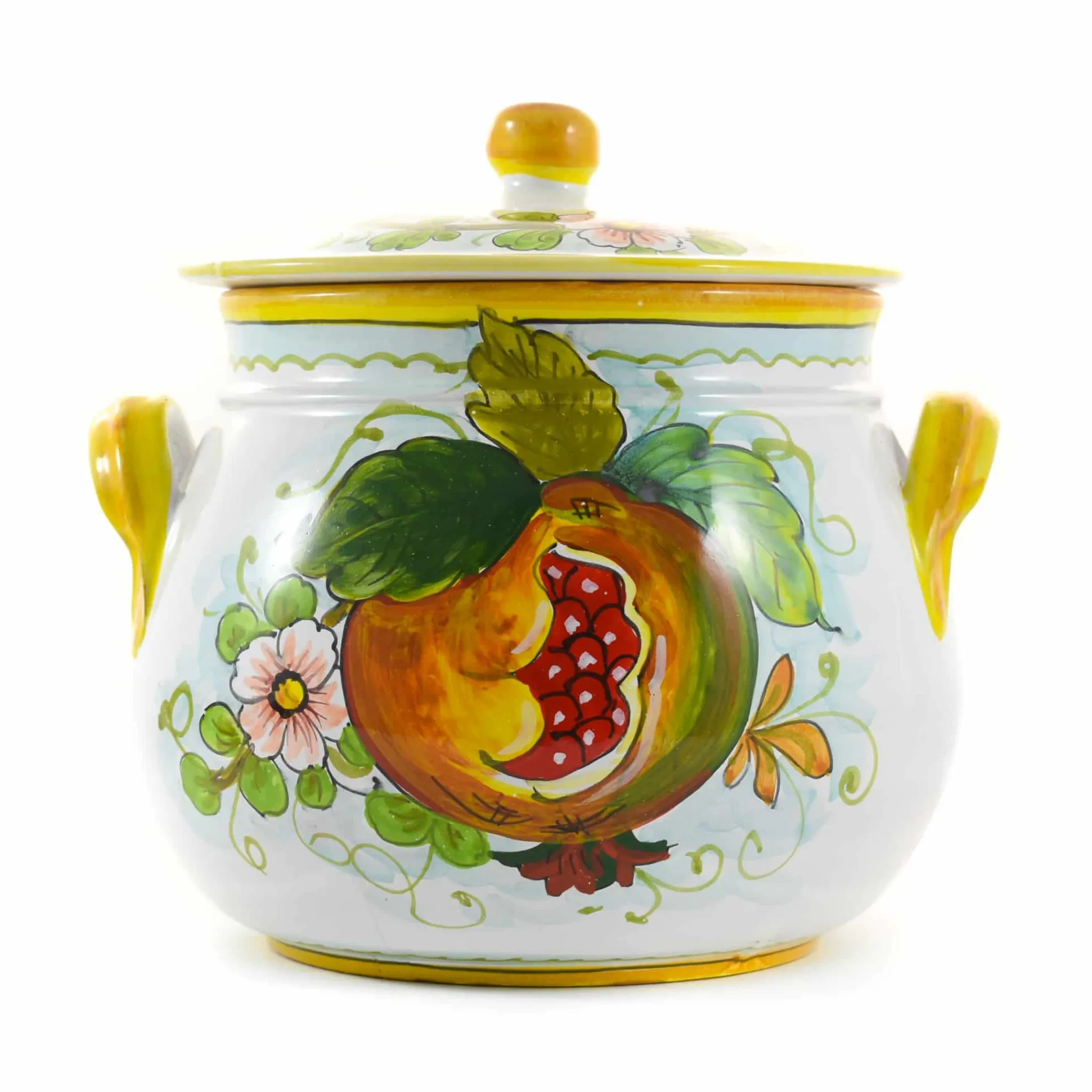 Online Pomegranate-Painted Terracotta Cooking Pot, 20cm Italian Ingredients|Serveware
