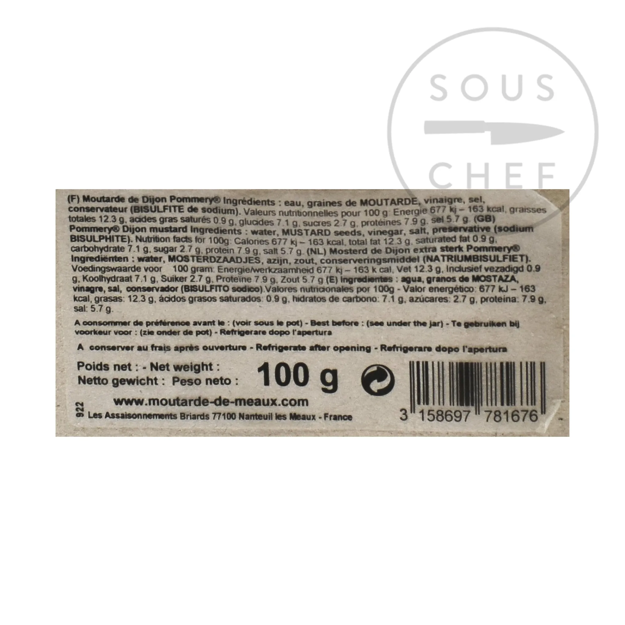 Discount Dijon Mustard, 100g French Ingredients|Sauces & Condiments