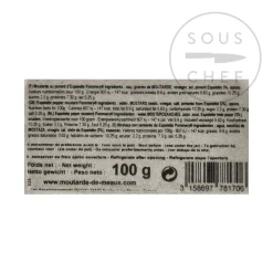 New Espelette Pepper Mustard, 100g Ingredients Brands|French Ingredients