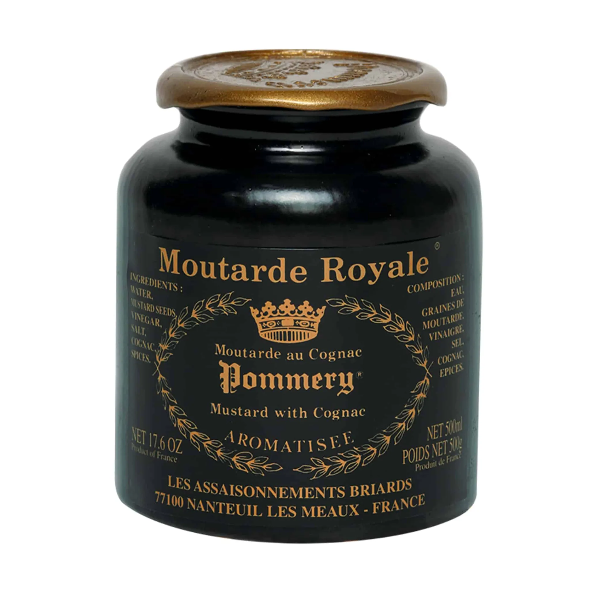 Best Royale Mustard With Cognac, 500g French Ingredients|Sauces & Condiments