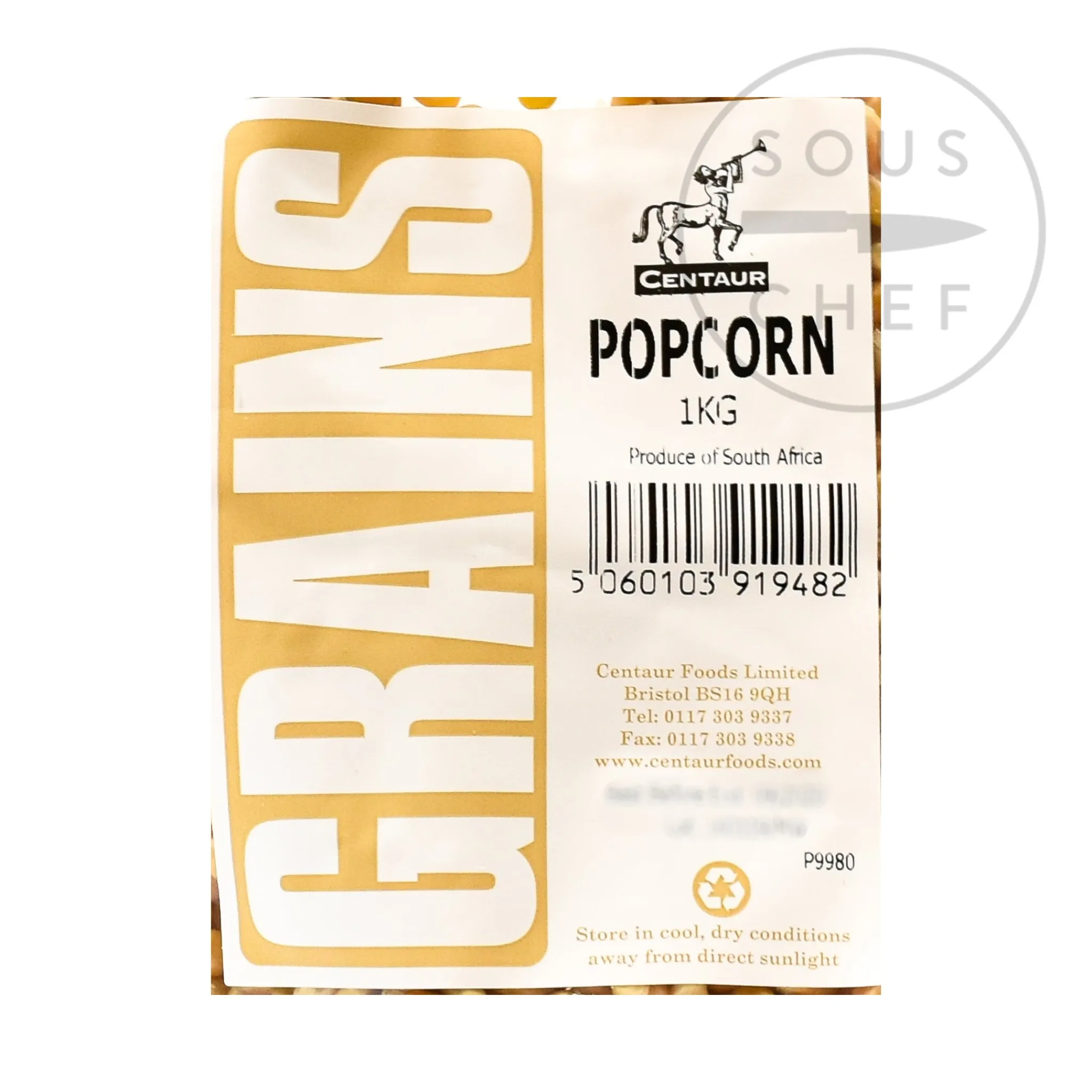 Popping Corn, 1kg Ingredients Brands