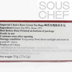 Discount Premium Rose Green Tea, 25 Sachets Drinks|Ingredients Brands