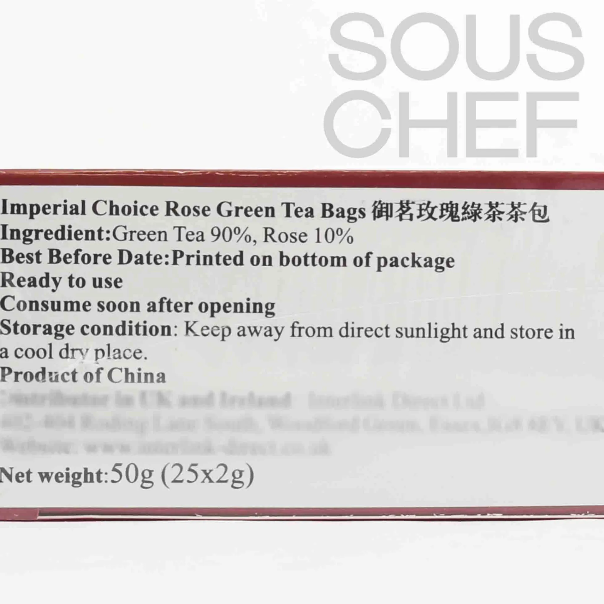 Discount Premium Rose Green Tea, 25 Sachets Drinks|Ingredients Brands