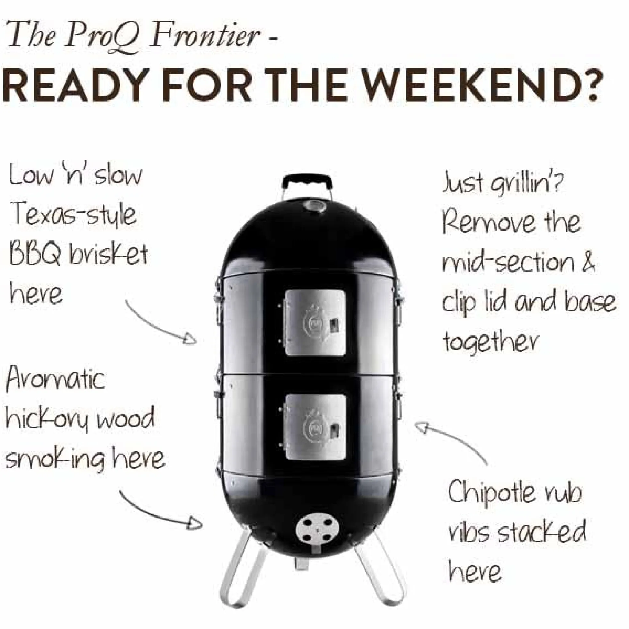 Discount Frontier Elite 3in1 BBQ Smoker American Ingredients|Bbq & Smoking