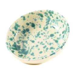 Discount Puglia Aquamarine Splatter Bowl, 19cm Italian Ingredients|Crockery & Dinnerware
