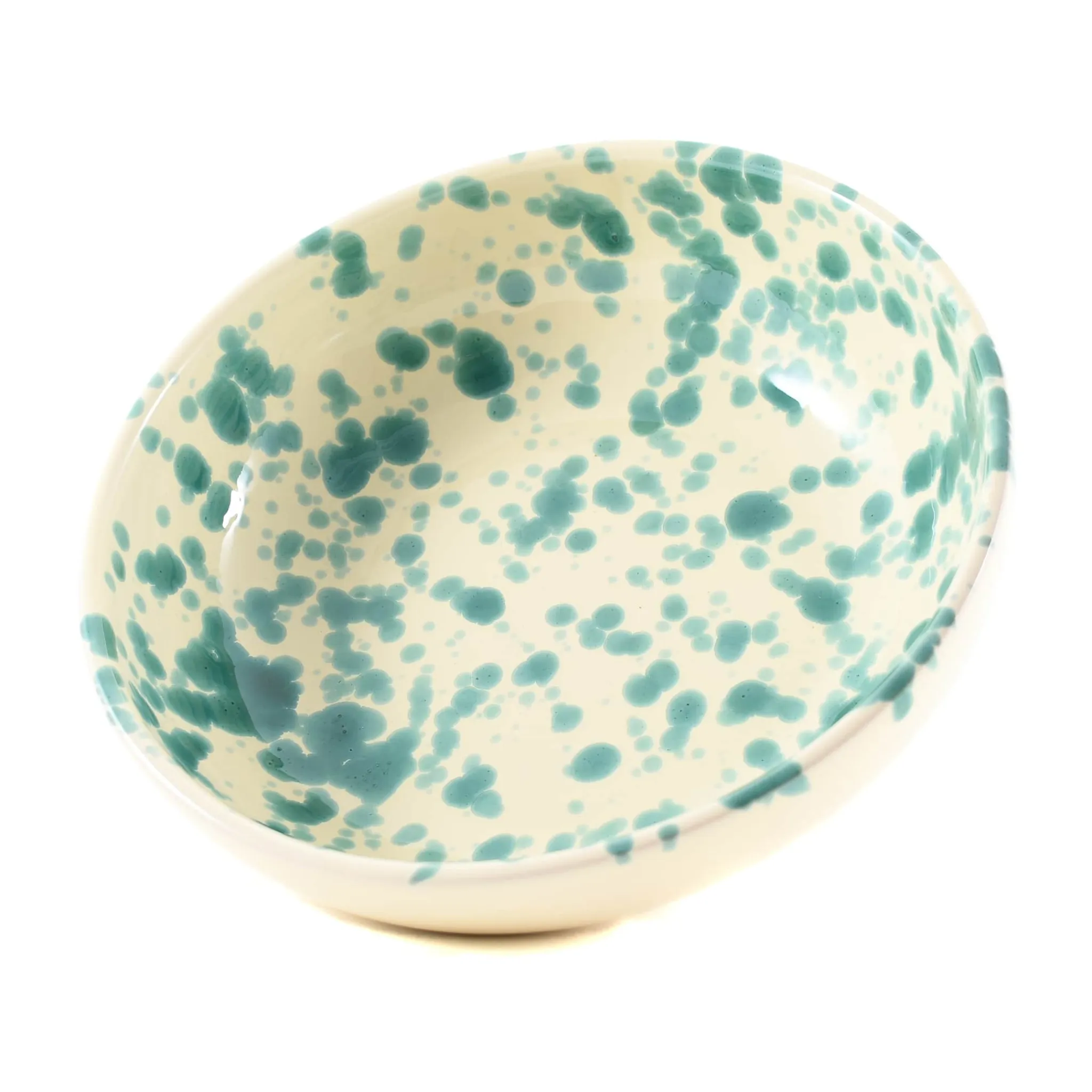 Discount Puglia Aquamarine Splatter Bowl, 19cm Italian Ingredients|Crockery & Dinnerware