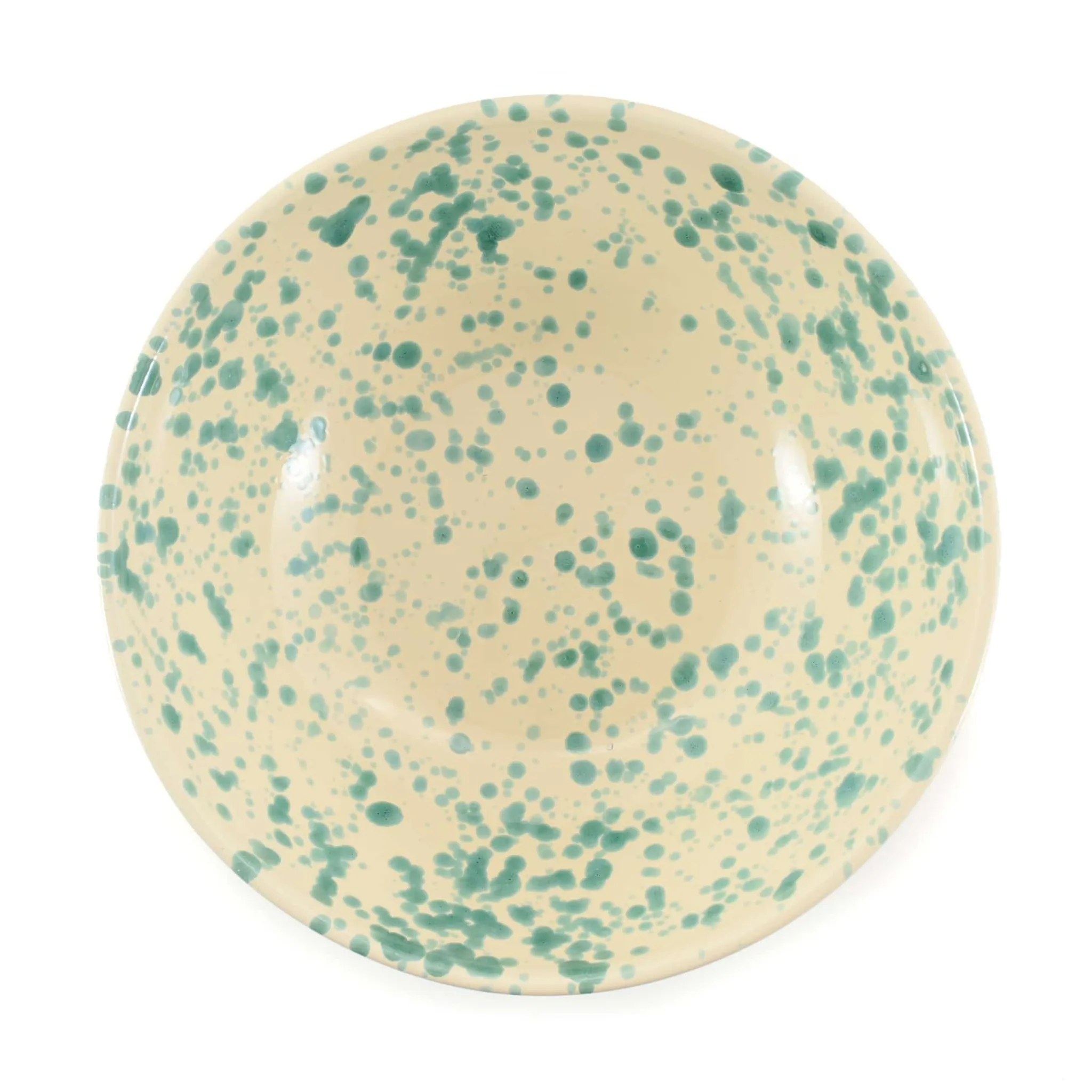 Discount Puglia Aquamarine Splatter Large Salad Bowl, 28cm Italian Ingredients|Crockery & Dinnerware