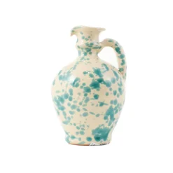 Outlet Puglia Aquamarine Splatter Oil Bottle, 250ml Jugs & Bottles|Tableware Brands