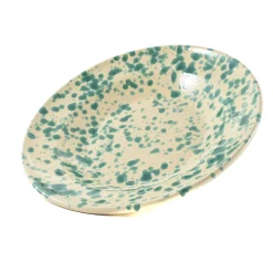 Online Puglia Aquamarine Splatter Pasta Bowl, 29cm Italian Ingredients|Crockery & Dinnerware