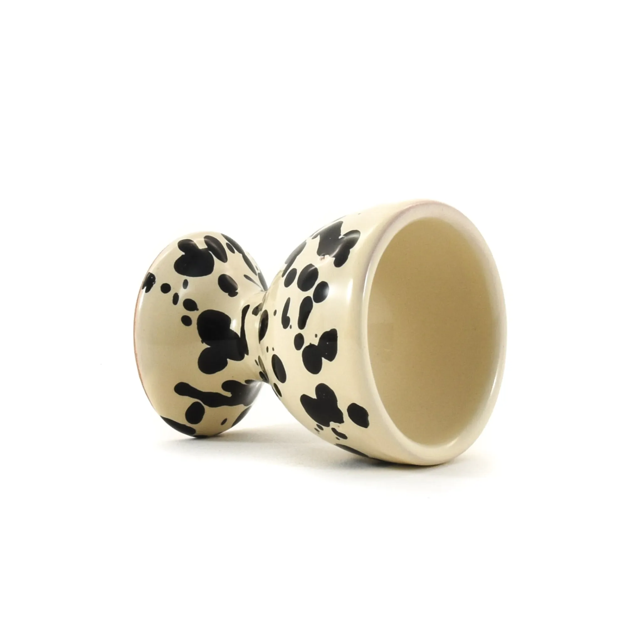 New Puglia Black Splatter Egg Cup Italian Ingredients|Tableware Brands
