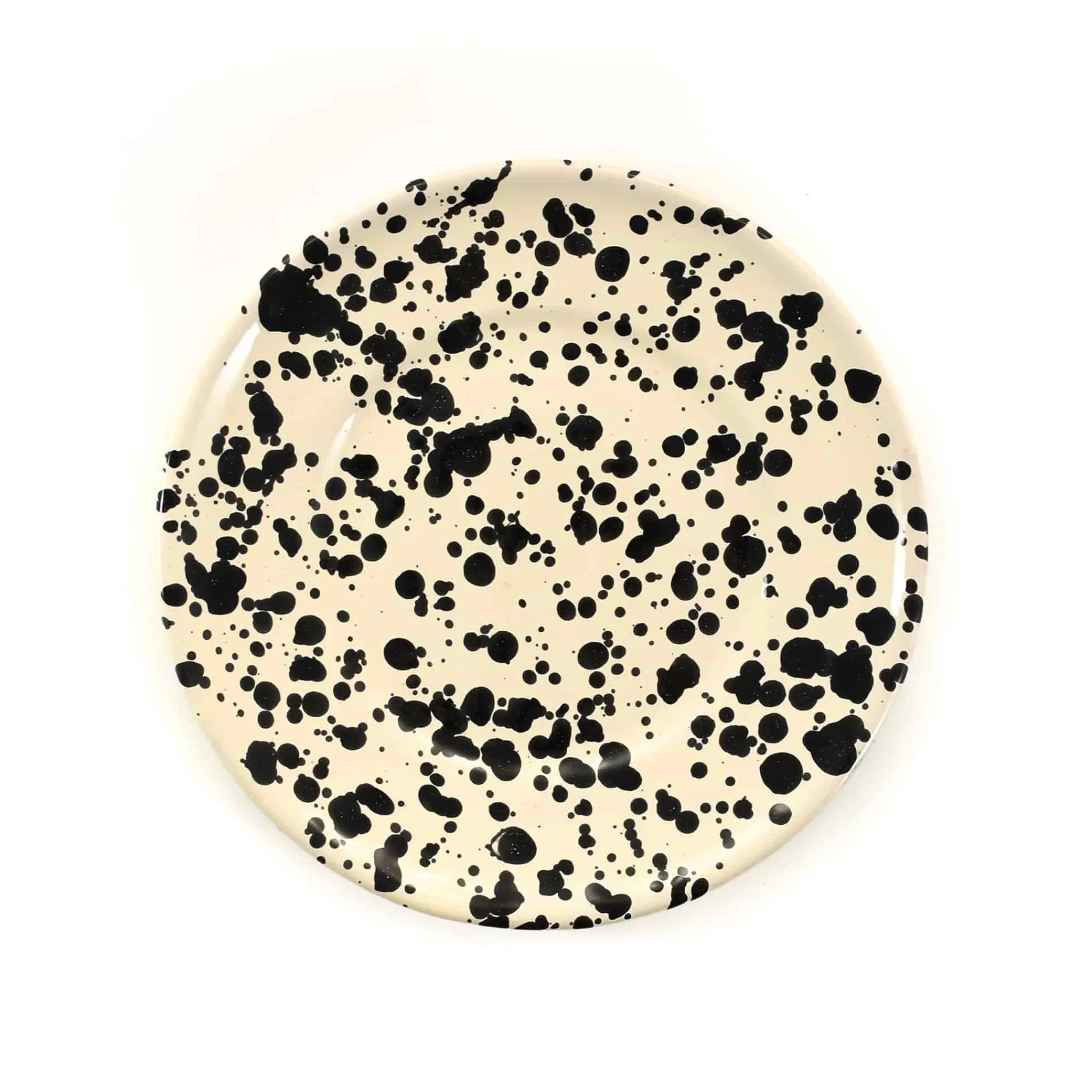 Puglia Black Splatter Side Plate, 19cm Italian Ingredients|Plates