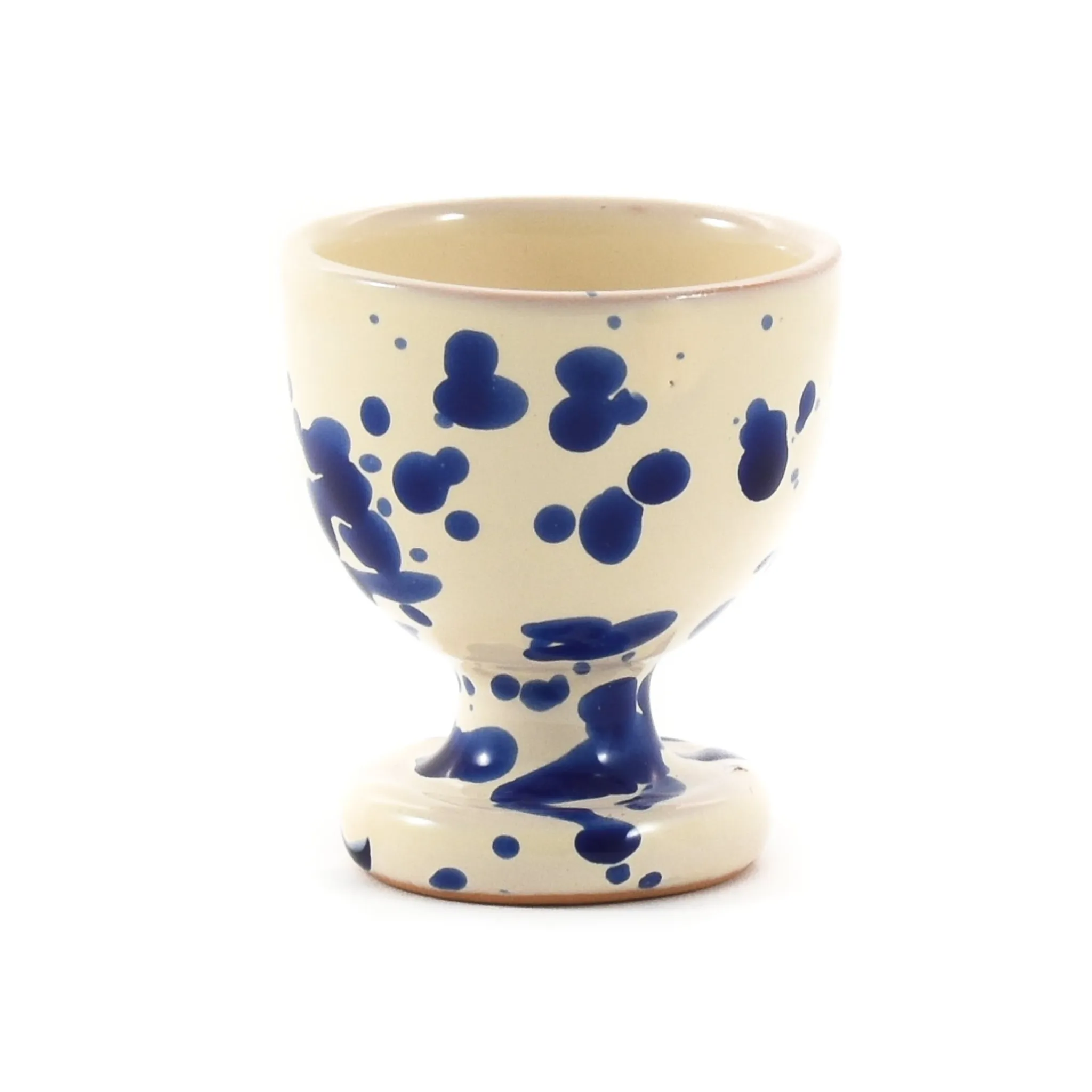 Best Puglia Blue Splatter Egg Cup Italian Ingredients|Crockery & Dinnerware