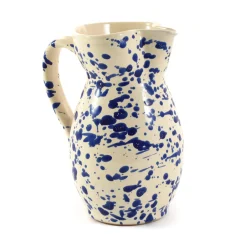 Online Puglia Blue Splatter Pitcher Italian Ingredients|Tableware Brands
