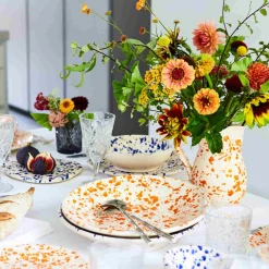 Online Puglia Blue Splatter Pitcher Italian Ingredients|Tableware Brands