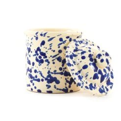 New Puglia Blue Splatter Storage Jar, 15cm Tableware Brands|Italian Ingredients