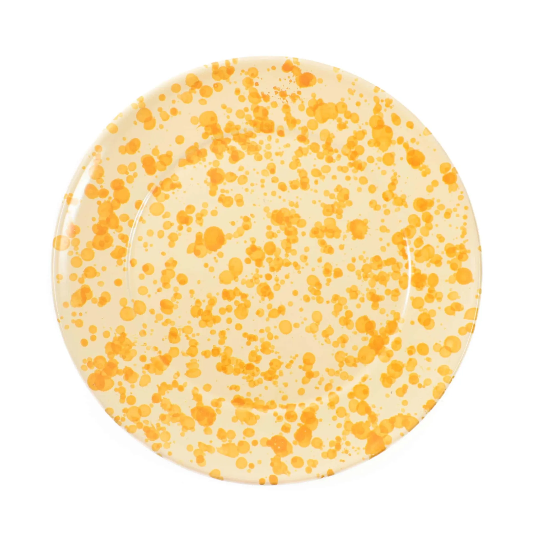New Puglia Dark Yellow Splatter Dinner Plate, 27cm Italian Ingredients|Plates
