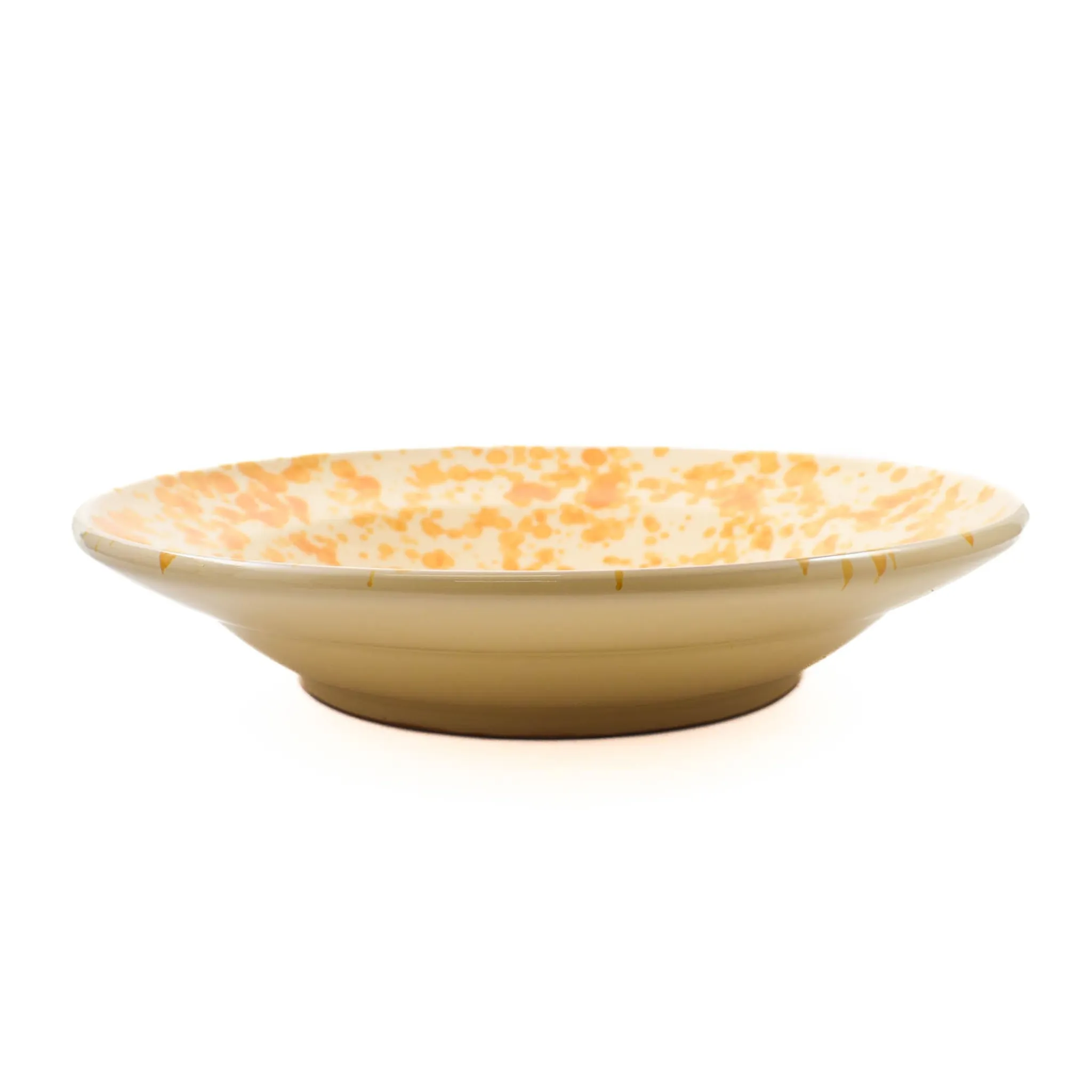 Outlet Puglia Dark Yellow Splatter Pasta Bowl, 29cm Italian Ingredients|Crockery & Dinnerware