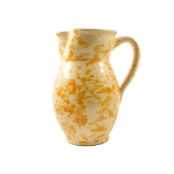 Clearance Puglia Dark Yellow Splatter Pitcher Tableware Brands|Italian Ingredients