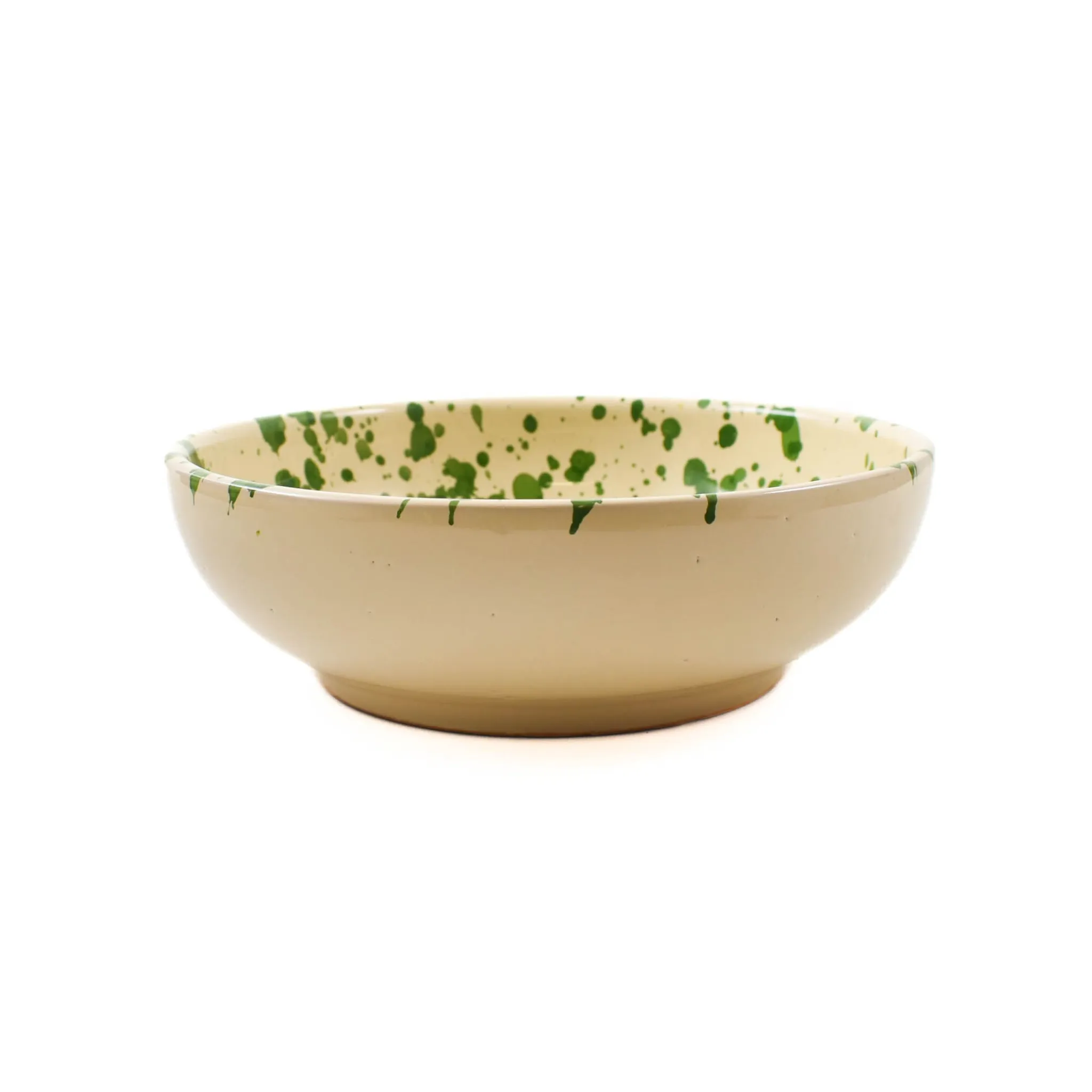 Sale Puglia Green Splatter Bowl, 19cm Crockery & Dinnerware|Bowls