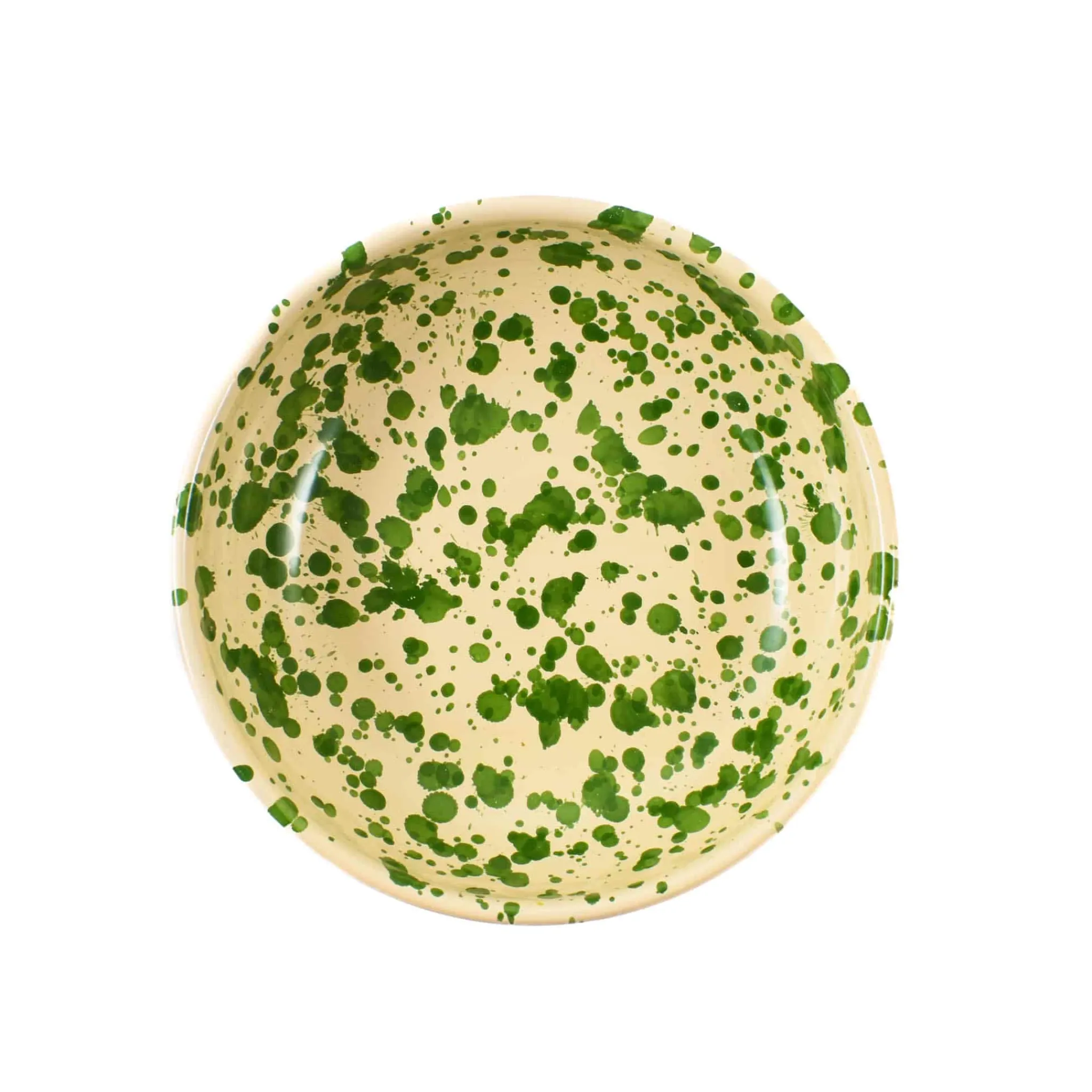 Sale Puglia Green Splatter Bowl, 19cm Crockery & Dinnerware|Bowls