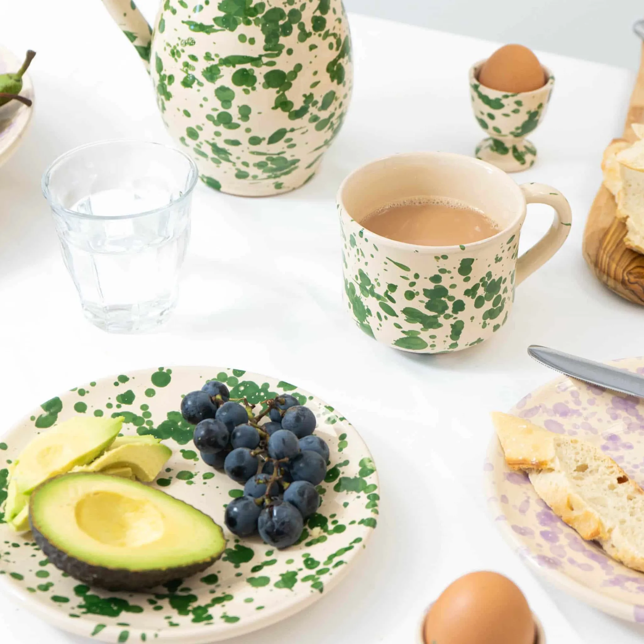 Outlet Puglia Green Splatter Pitcher Jugs & Bottles|Tableware Brands