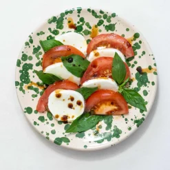 Online Puglia Green Splatter Side Plate, 19cm Plates|Crockery & Dinnerware
