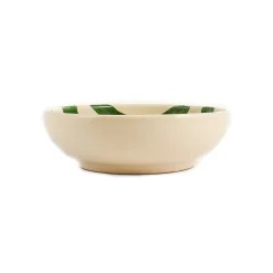 Hot Puglia Green Stripe Bowl, 19cm Crockery & Dinnerware|Bowls