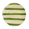 Sale Puglia Green Stripe Dinner Plate, 27cm Plates|Crockery & Dinnerware