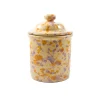 Puglia Lilac and Yellow Splatter Storage Jar, 15cm Tableware Brands