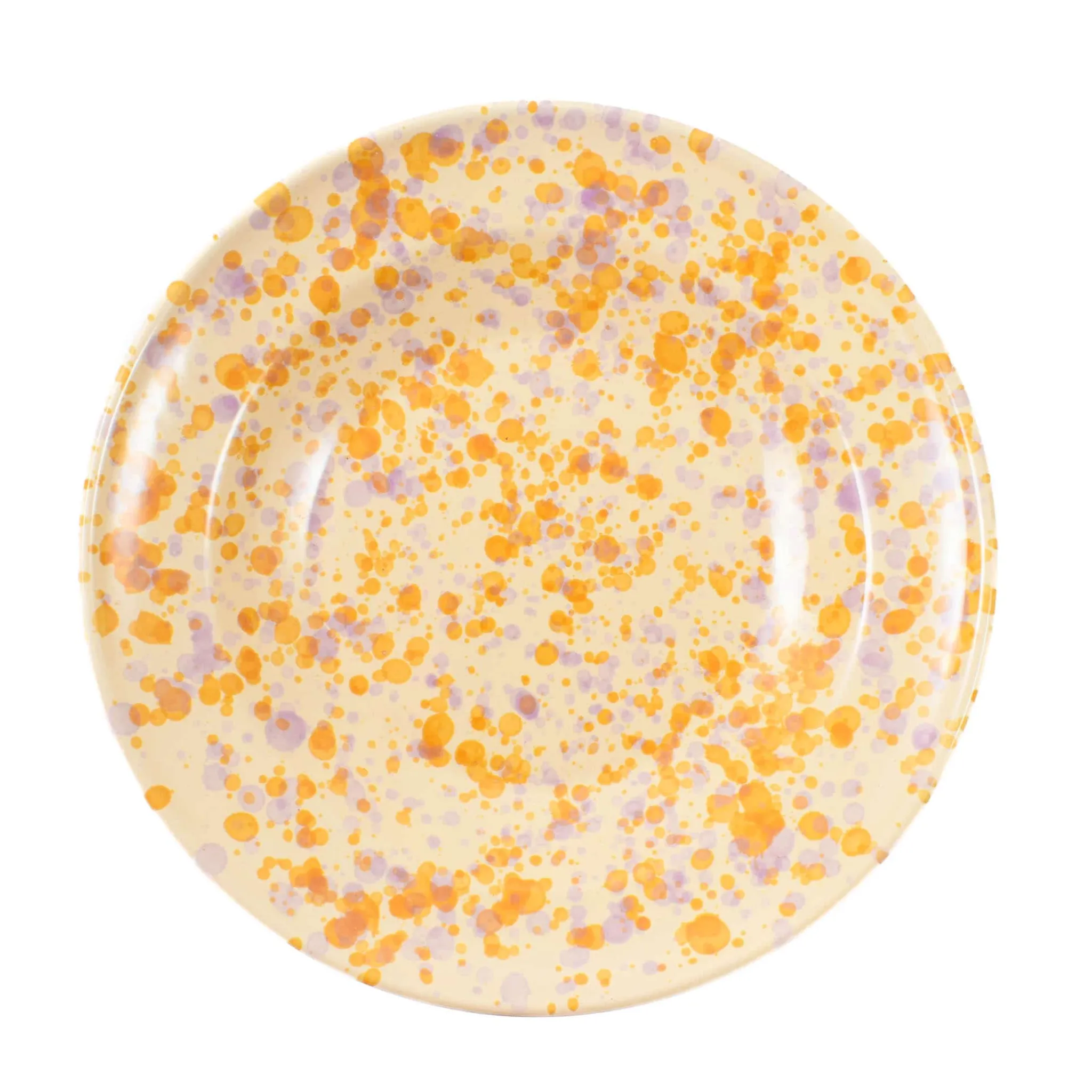 Sale Puglia Lilac and Yellow Splatter Pasta Bowl, 29cm Crockery & Dinnerware|Bowls