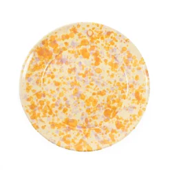 Hot Puglia Lilac and Yellow Splatter Dinner Plate, 27cm Tableware Brands|Plates