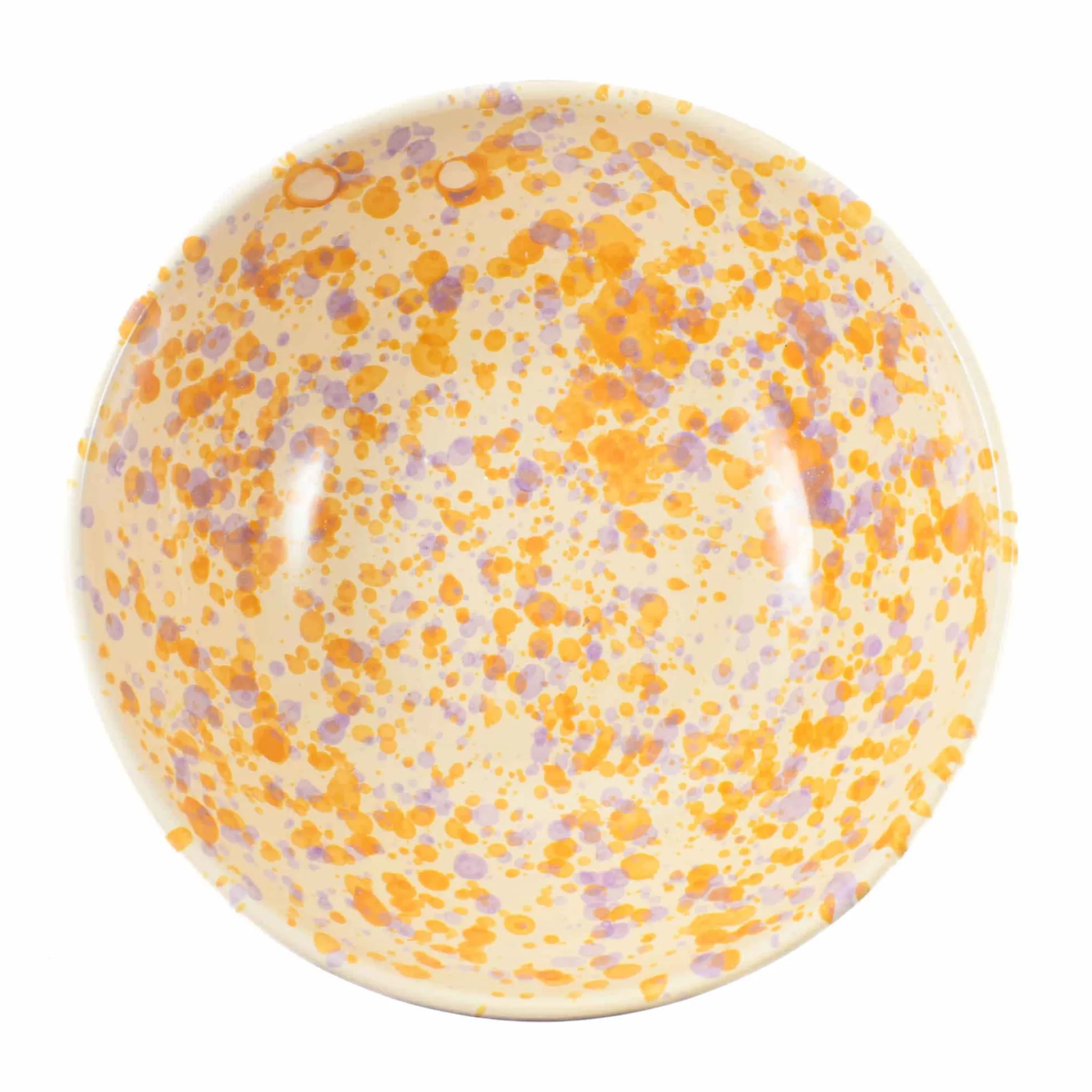 New Puglia Lilac and Yellow Splatter Large Salad Bowl, 28cm Tableware Brands|Crockery & Dinnerware