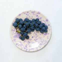 Clearance Puglia Lilac Splatter Side Plate, 19cm Plates|Crockery & Dinnerware