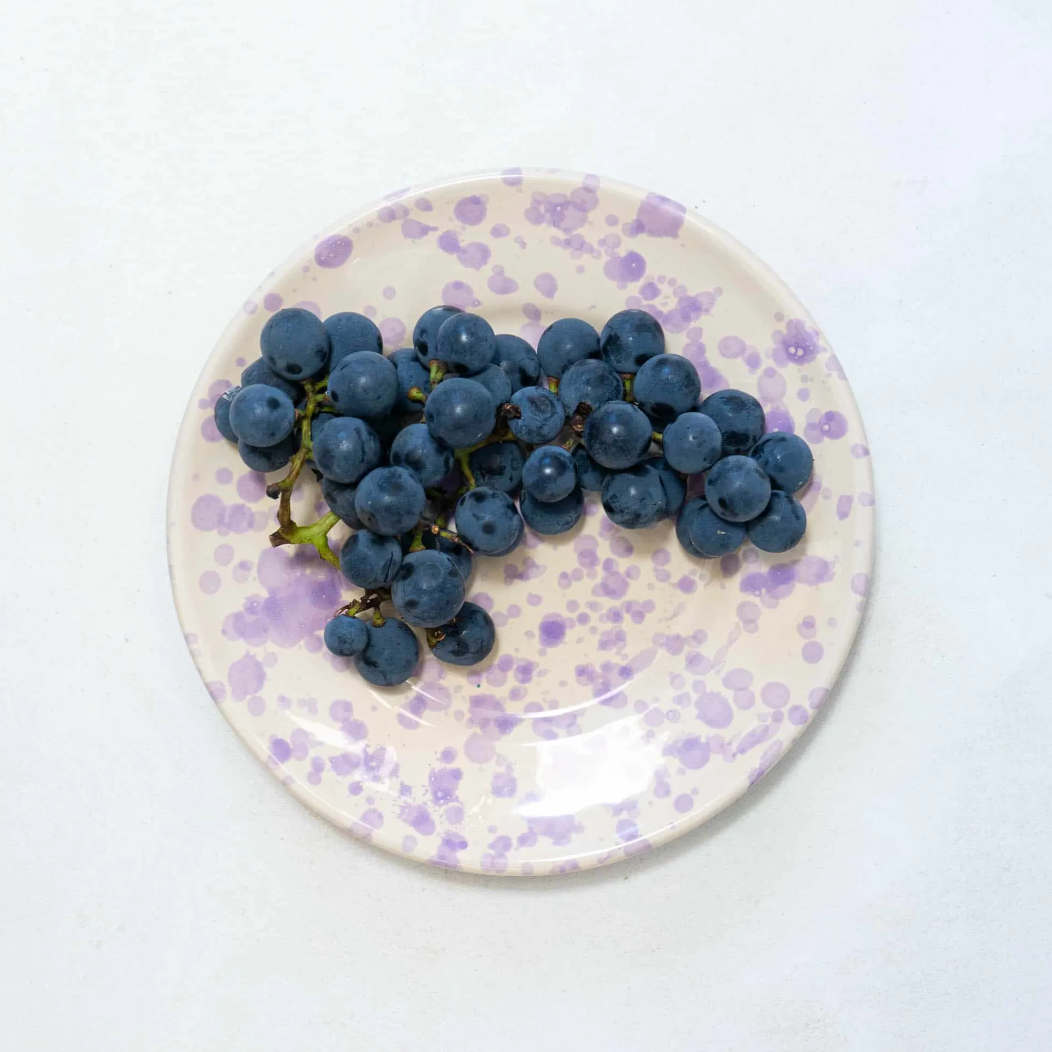 Clearance Puglia Lilac Splatter Side Plate, 19cm Plates|Crockery & Dinnerware