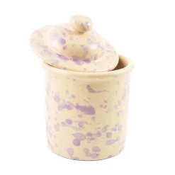 Outlet Puglia Lilac Splatter Storage Jar, 15cm Tableware Brands