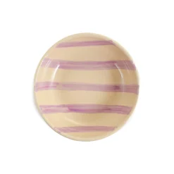 New Puglia Lilac Stripe Bowl, 19cm Crockery & Dinnerware|Bowls