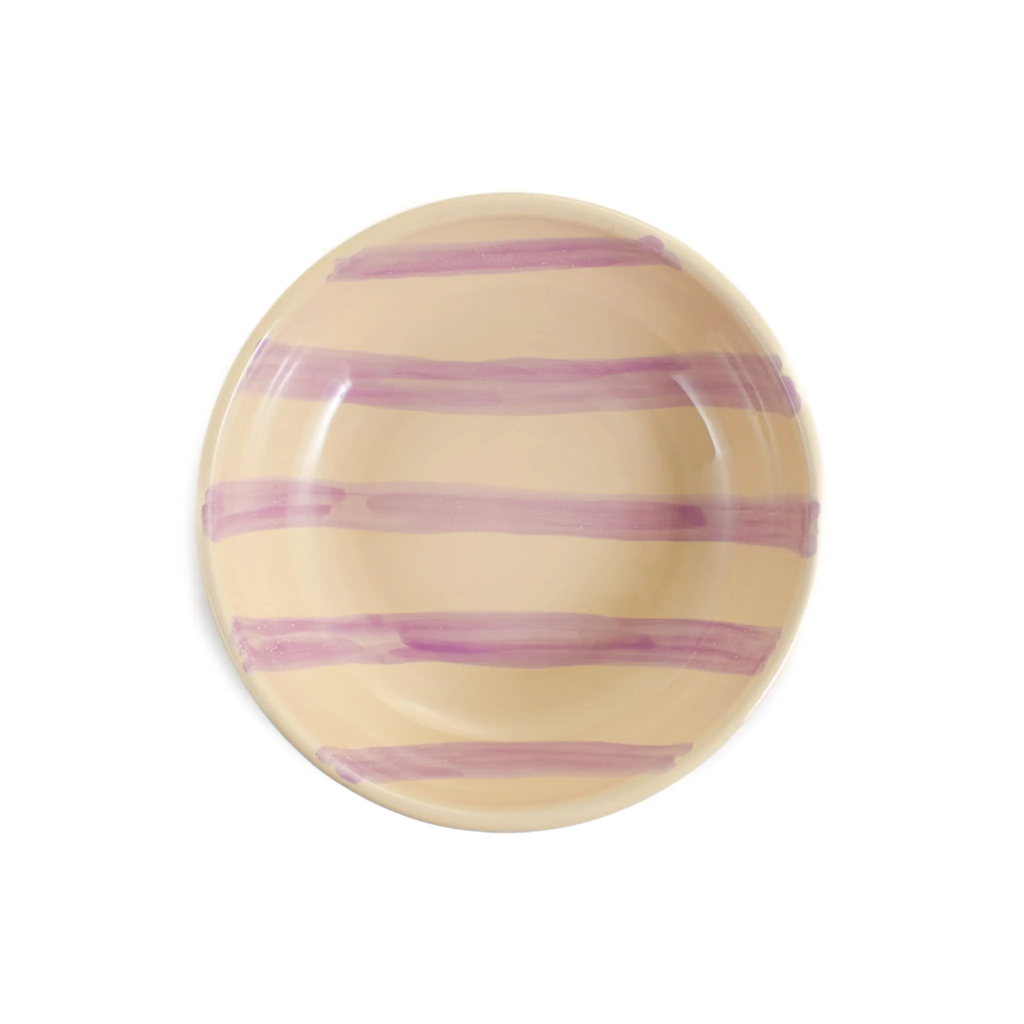 New Puglia Lilac Stripe Bowl, 19cm Crockery & Dinnerware|Bowls