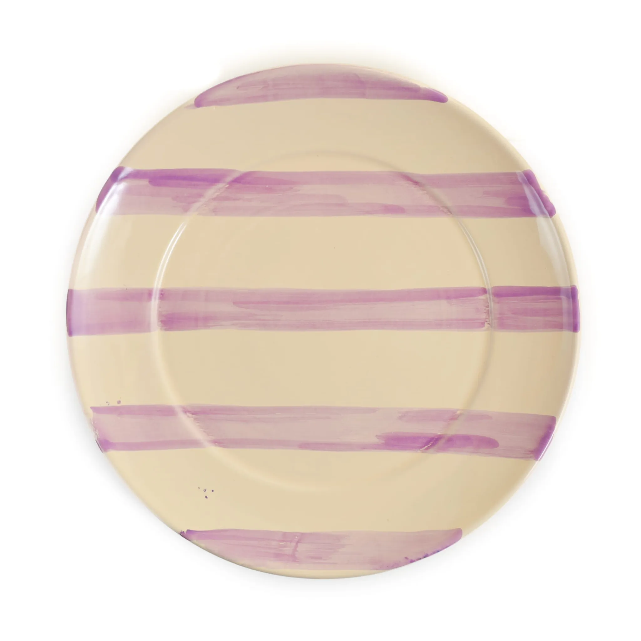 Best Puglia Lilac Stripe Dinner Plate, 27cm Plates|Crockery & Dinnerware